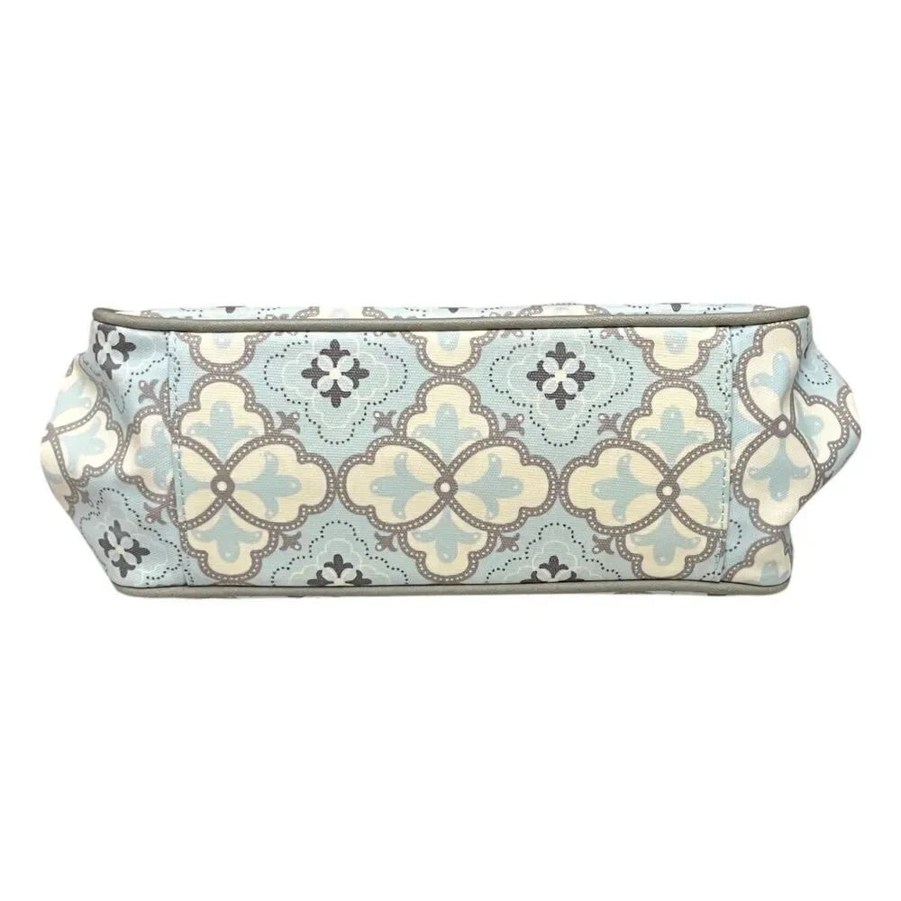 Petunia Pickle Bottom Cross Town Clutch Classically Crete Diaper Bag NWT Blue